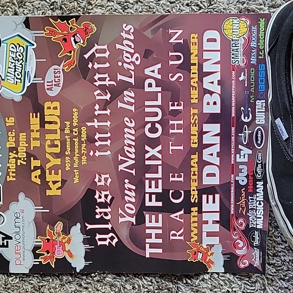 2005 Rare Promo Poster for Van's Warped Tour - Ernie Ball Battle of the Bands - Picture 3 of 3